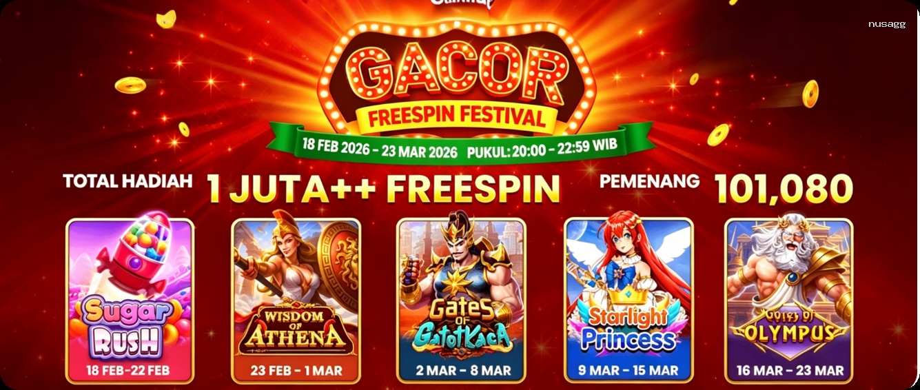 Login nusagg Sekarang Bonus Melimpah